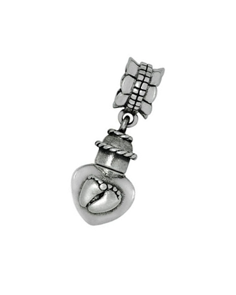 nemen Zuinig Goodwill Silver ashes charm 'Baby feet' for Pandora bracelet | legendURN |  Legendurn.com