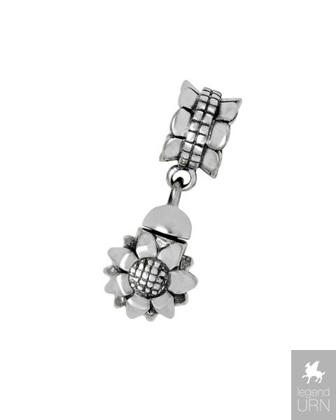 pond Billy datum Silver ashes charm 'Sunflower' for Pandora bracelet | legendURN |  Legendurn.com