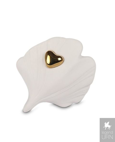 cremation ashes mini with golden heart | legendURN |