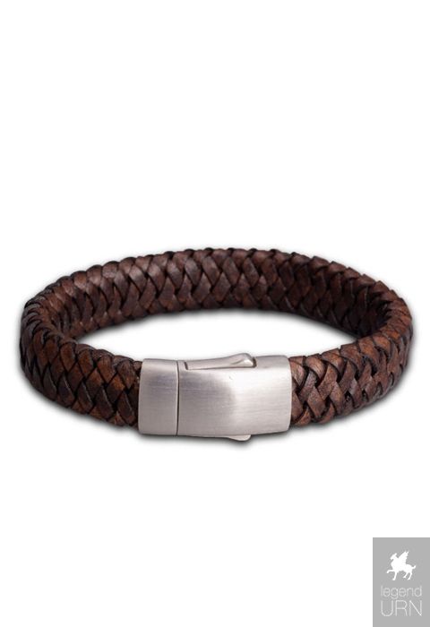 Brown Leather Braided Bracelet
