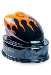 Carbon Fiber Cremation Urn Abstract - Forged Carbon Urn