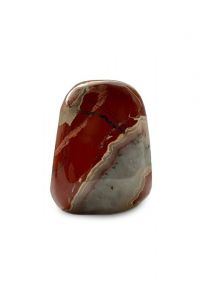 Standing Comfort Precious Stone keepsake urn red jasper