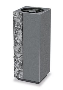 Modern grave vase aluminium in several colors
